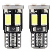 Amio – Λαμπάκια LED T10 W5W 12V 1W 5600K 6xSMD 5730 CANBUS Καρφωτά για Ισχυρό Λευκό Φωτισμό σε Καθημερινή Χρήση – Σετ 2 Τεμ. (01622/AM) Χωρίς Κάλυκα americat.gr