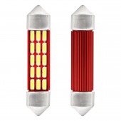 Amio – Λαμπάκια Πλαφονιέρας LED 41mm C5W C10W 12/24V 2.3W 5600K 20xSMD 4014 CANBUS για Ισχυρό Φωτισμό Εσωτερικού χωρίς Σφάλματα – Σετ 2 Τεμ. (01634/AM) Πλαφονιέρας americat.gr