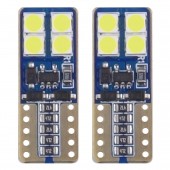 Amio – Λαμπάκια LED T10 W5W 12/24V 2W 5600K 8xSMD 2835 CANBUS Καρφωτά για Ισχυρό Λευκό Φωτισμό χωρίς Σφάλματα – Σετ 2 Τεμ. (01635/AM) Χωρίς Κάλυκα americat.gr