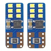 Amio – Λαμπάκια LED T10 W5W 12/24V 2W 5600K 12xSMD 2016 CANBUS Καρφωτά για Ισχυρό Λευκό Φωτισμό χωρίς Σφάλματα – Σετ 2 Τεμ. (01638/AM) Χωρίς Κάλυκα americat.gr
