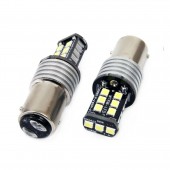 Λαμπάκια LED P21/5W 1157 Amio 12/24V CANBUS με 800lm και 15 SMD 2835. Ισχυρό φως για στάση & φρένα. Σετ 2 τεμαχίων. Αγόρασε τώρα! Με Κάλυκα americat.gr