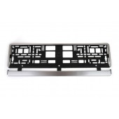 Amio – Πλαίσιο Πινακίδας Κυκλοφορίας Ασημί Βουρτσιστό 52x12.5cm για Σταθερή Τοποθέτηση και Κομψή Εμφάνιση – 1 Τεμ. (01646/AM) Πινακίδες και Σήμανση americat.gr