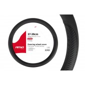 Amio - Κάλυμμα Τιμονιού 37-39cm SWC-17 Μαύρο/Carbon - Άνεση Οδήγησης & Βελτιωμένος Έλεγχος - 1 Τεμ (01694/AM) Διάμετρος 37-39 cm americat.gr