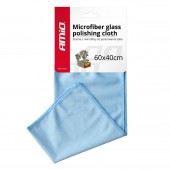 Amio - Πανί Καθαρισμού Μικροΐνας για Τζάμια διαστάσεων 60x40cm για Καθαρισμό Χωρίς Γραμμές και Υψηλή Απορροφητικότητα σε Μεγάλες Επιφάνειες - 1 Τεμ. (01749/AM) Πανιά americat.gr
