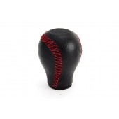 Amio - Πόμολο Ταχυτήτων Δερματίνη με Κόκκινη Ραφή για Σπορ Αίσθηση και Σταθερό Κράτημα σε Κάθε Αλλαγή Ταχύτητας - 1 Τεμ. (01756/AM) Πόμολα Ταχυτήτων americat.gr