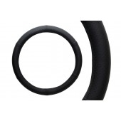 Amio - Κάλυμμα Τιμονιού Μαύρο από Δερματίνη 37-39cm για καθημερινή άνεση και σταθερό κράτημα με εύκολη εφαρμογή χωρίς κόπο - 1 Τεμ. (01766/AM) Διάμετρος 37-39 cm americat.gr