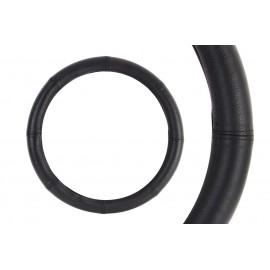 Amio - Κάλυμμα Τιμονιού Δερμάτινο διαμέτρου 39/41cm σε μαύρο χρώμα για Επιβατικά Αυτοκίνητα και Van - 1 τεμ. (01767/AM) Διάμετρος 39-41 cm americat.gr