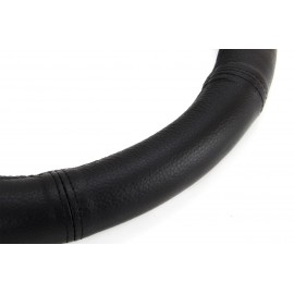 Amio - Κάλυμμα Τιμονιού Δερμάτινο διαμέτρου 39/41cm σε μαύρο χρώμα για Επιβατικά Αυτοκίνητα και Van - 1 τεμ. (01767/AM) Διάμετρος 39-41 cm americat.gr