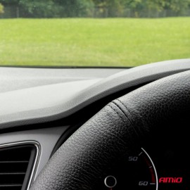 Amio - Κάλυμμα Τιμονιού Δερμάτινο διαμέτρου 39/41cm σε μαύρο χρώμα για Επιβατικά Αυτοκίνητα και Van - 1 τεμ. (01767/AM) Διάμετρος 39-41 cm americat.gr
