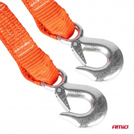 Amio - Ιμάντας Ρυμούλκησης 4500kg 5m 35mm με γάντζους ασφαλείας για βαριά οχήματα με μεγαλύτερη απόσταση και ανθεκτική κατασκευή για αξιόπιστη ρυμούλκηση - 1 Τεμ. (02012/AM) Ρυμούλκηση americat.gr