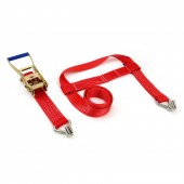 Amio - Ιμάντας Πρόσδεσης Φορτίου Αντοχή 5000kg Μήκος 3m με καστάνια και 2 μεταλλικούς γάντζους για ασφαλή στερέωση φορτίου σε trailer και μεταφορά χωρίς μετακινήσεις - 1 Τεμ. (02017/AM) Ιμάντες Πρόσδεσης americat.gr