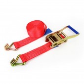 Amio - Ιμάντας Πρόσδεσης Φορτίου Αντοχή 5000kg Μήκος 6m Πλάτος 50mm με καστάνια και διπλό γάντζο για ισχυρή σύσφιξη και ασφαλή μεταφορά φορτίου χωρίς μετακινήσεις - 1 Τεμ. (02019/AM) Ιμάντες Πρόσδεσης americat.gr