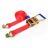 Amio - Ιμάντας Πρόσδεσης Φορτίου Αντοχή 5000kg Μήκος 10m Πλάτος 50mm με καστάνια και διπλό γάντζο για μέγιστη κάλυψη και ασφαλή μεταφορά φορτίου χωρίς μετακινήσεις - 1 Τεμ. (02021/AM) Ιμάντες Πρόσδεσης americat.gr