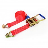 Amio - Ιμάντας Πρόσδεσης Φορτίου Αντοχή 5000kg Μήκος 12m Πλάτος 50mm με καστάνια και διπλό γάντζο για μέγιστη κάλυψη και ασφαλή μεταφορά φορτίου χωρίς μετακινήσεις - 1 Τεμ. (02022/AM) Ιμάντες Πρόσδεσης americat.gr