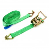 Amio - Ιμάντας Πρόσδεσης Φορτίου Αντοχή 2000kg Μήκος 6m Πλάτος 35mm με καστάνια και διπλό γάντζο για μεγαλύτερη ευελιξία και ασφαλή μεταφορά φορτίου χωρίς μετακινήσεις - 1 Τεμ. (02025/AM) Ιμάντες Πρόσδεσης americat.gr