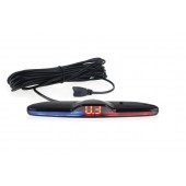 Amio - Οθόνη MAX-LED για σύστημα παρκαρίσματος με ένδειξη απόστασης σε δεκαδικά και ηχητική ειδοποίηση με 3 επίπεδα έντασης σε κομψό piano black σχεδιασμό για ακριβή καθοδήγηση - 1 Τεμ. (02098/AM) Αισθητήρες παρκαρίσματος οπισθοπορείας και εμπρός americat