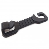 Amio - ΓΑΝΤΖΟΙ (ΚΡΕΜΑΣΤΡΕΣ) ΠΡΟΣΚΕΦΑΛΟΥ (ΜΑΥΡΟ) -2ΤΕΜ - 2 ΤΕΜ. (02167/AM) Κρεμάστρες americat.gr