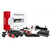 Amio - ΣΥΣΤΗΜΑ ΠΑΡΚΑΡΙΣΜΑΤΟΣ 12V ΜΕ 8 ΑΙΣΘΗΤΗΡΕΣ ΤΥΠΟΥ INSIDE MOUNT (ΜΑΥΡΟ) 16,5mm ΚΑΙ ΟΘΟΝΗ - 1 τεμ. (02256/AM) Αισθητήρες παρκαρίσματος οπισθοπορείας και εμπρός americat.gr