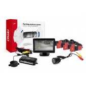 Amio - ΣΥΣΤΗΜΑ ΠΑΡΚΑΡΙΣΜΑΤΟΣ 12V ΜΕ 4 ΑΙΣΘΗΤΗΡΕΣ ΤΥΠΟΥ INSIDE (ΜΑΥΡΟ) 16,5mm ΚΑΜΕΡΑ HD-301 ΚΑΙ ΟΘΟΝΗ TFT01 - 1 τεμ. (02259/AM) Κάμερες οπισθοπορείας παρκαρίσματος americat.gr