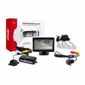 Amio - ΣΥΣΤΗΜΑ ΠΑΡΚΑΡΙΣΜΑΤΟΣ ΜΕ 4 ΡΑΝΤΑΡ ΑΣΗΜΙ ΚΑΜΕΡΑ ΚΑΙ ΟΘΟΝΗ 4,3 INCH HD-305 - 1 τεμ. (02261/AM) Κάμερες οπισθοπορείας παρκαρίσματος americat.gr
