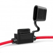 Amio - ΣΤΕΓΑΝΗ ΑΣΦΑΛΕΙΟΘΗΚΗ ΓΙΑ STANDARD ΑΣΦΑΛΕΙΕΣ ΜΕ ΚΑΛΩΔΙΟ 30CM - 1 ΤΕΜ. (02337/AM) Βάσεις Ασφαλειών americat.gr