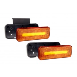 Amio - ΦΩΣ ΟΓΚΟΥ ΦΟΡΤΗΓΟΥ LED ΠΟΡΤΟΚΑΛΙ 10-30V 124x49x22mm ΑΔΙΑΒΡΟΧΟ OM-02-O 1ΤΕΜ. (02376/AM) Φώτα Ογκου americat.gr