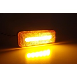 Amio - ΦΩΣ ΟΓΚΟΥ ΦΟΡΤΗΓΟΥ LED ΠΟΡΤΟΚΑΛΙ 10-30V 124x49x22mm ΑΔΙΑΒΡΟΧΟ OM-02-O 1ΤΕΜ. (02376/AM) Φώτα Ογκου americat.gr