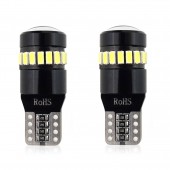 Amio - T10 W5W 12/24V CAN-BUS LED 18xSMD3014 +1xSMD ΛΕΥΚΟ 2ΤΕΜ. (02446/AM) Χωρίς Κάλυκα americat.gr