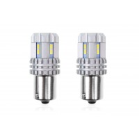 Amio - P21W BA15s 12/24V 22LED SMD ULTRABRIGHT CANBUS ΛΕΥΚΟ 2ΤΕΜ. (02449/AM) Φωτισμός LED americat.gr