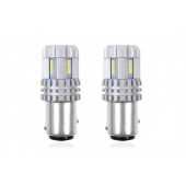 Amio - P21/5W BAY15d 12/24V 22 LED SMD ULTRABRIGHT 3020 CANBUS ΛΕΥΚΟ 2ΤΕΜ. (02450/AM) Φωτισμός LED americat.gr
