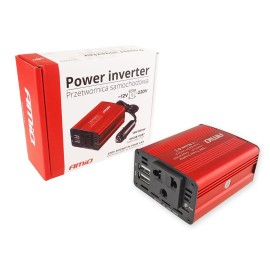 INVERTER 12>230V max150W-peak300W ME 2 USB AMiO – 1 ΤΕΜ. ΝΕΑ ΠΡΟΪΟΝΤΑ americat.gr