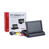 Amio - ΟΘΟΝΗ TFT LCD ΑΝΑΔΙΠΛΟΥΜΕΝΗ ΑΥΤΟΚΙΝΗΤΟΥ 4,3" - 12V - 1 τεμ. (02484/AM) Κάμερες οπισθοπορείας παρκαρίσματος americat.gr