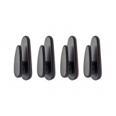 Amio - ΠΛΑΣΤΙΚΕΣ ΚΡΕΜΑΣΤΡΕΣ ΑΥΤΟΚΟΛΛΗΤΕΣ 18x13x43mm 4ΤΕΜ (02490/AM) Διάφορες Θήκες americat.gr