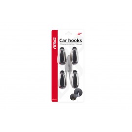 Amio - ΠΛΑΣΤΙΚΕΣ ΚΡΕΜΑΣΤΡΕΣ ΑΥΤΟΚΟΛΛΗΤΕΣ 18x13x43mm 4ΤΕΜ (02490/AM) Διάφορες Θήκες americat.gr