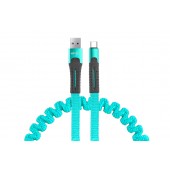 Amio - ΚΑΛΩΔΙΟ ΦΟΡΤΙΣΗΣ ΚΑΙ ΣΥΓΧΡΟΝΙΣΜΟΥ ΣΠΙΡΑΛ USB ΓΙΑ USB TYPE C 120cm FullLINK UC-14 - 1 τεμ. (02531/AM) Καλώδια americat.gr