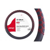 Amio - ΚΑΛΥΜΜΑ ΤΙΜΟΝΙΟΥ 37/39CM SWC-23 ΜΑΥΡΟ/ΚΟΚΚΙΝΟ - 1 τεμ. (02560/AM) Διάμετρος 37-39 cm americat.gr