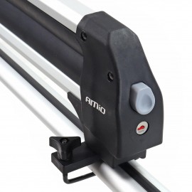 Amio - Βάση Σκι Οροφής SSR-01L από Αλουμίνιο για 6 ζευγάρια Σκι ή 3 σανίδες Snowboard με μήκος 760 mm - 1 Ζευγάρι (02591/AM) Μεταφορά Σκι & Canoe Kayak americat.gr