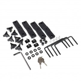 Amio - Βάση Σκι Οροφής SSR-01L από Αλουμίνιο για 6 ζευγάρια Σκι ή 3 σανίδες Snowboard με μήκος 760 mm - 1 Ζευγάρι (02591/AM) Μεταφορά Σκι & Canoe Kayak americat.gr