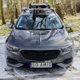 Amio - Βάση Σκι Οροφής SSR-01L από Αλουμίνιο για 6 ζευγάρια Σκι ή 3 σανίδες Snowboard με μήκος 760 mm - 1 Ζευγάρι (02591/AM) Μεταφορά Σκι & Canoe Kayak americat.gr