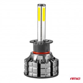 Amio - Λάμπες LED H1 τύπου 4Size Series τάση λειτουργίας 12/24V απόδοσης 38W για Επιβατικά Αυτοκίνητα και Φορτηγά - 2 τεμ. (02842/AM) Λάμπες americat.gr