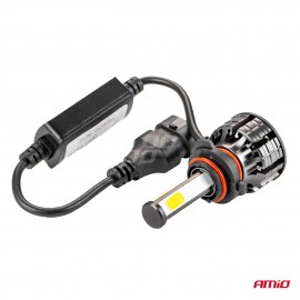 Amio – LED HB3 9005 COB 12/24V 38W 6500K 3800lm Σειρά COB για Ισχυρό Λευκό Φωτισμό & Καθαρή Ορατότητα – 2 Τεμ. (02846/AM) Λάμπες americat.gr