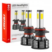 Amio - Λάμπες LED HB4 9006 τύπου 4Size Series τάση λειτουργίας 12/24V απόδοσης 38W για Επιβατικά Αυτοκίνητα και Φορτηγά - 2 τεμ. (02847/AM) Λάμπες americat.gr