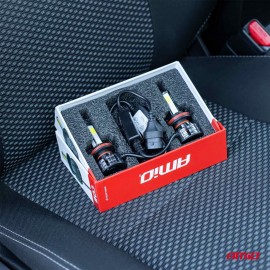 Amio - Λάμπες LED HB4 9006 τύπου 4Size Series τάση λειτουργίας 12/24V απόδοσης 38W για Επιβατικά Αυτοκίνητα και Φορτηγά - 2 τεμ. (02847/AM) Λάμπες americat.gr