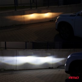 Amio - Λάμπες LED HB4 9006 τύπου 4Size Series τάση λειτουργίας 12/24V απόδοσης 38W για Επιβατικά Αυτοκίνητα και Φορτηγά - 2 τεμ. (02847/AM) Λάμπες americat.gr