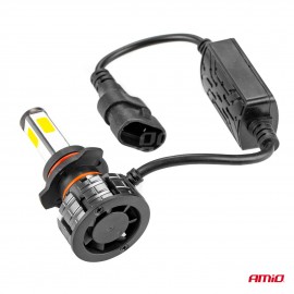 Amio - Λάμπες LED HB4 9006 τύπου 4Size Series τάση λειτουργίας 12/24V απόδοσης 38W για Επιβατικά Αυτοκίνητα και Φορτηγά - 2 τεμ. (02847/AM) Λάμπες americat.gr