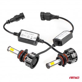 Amio - Λάμπες LED HB4 9006 τύπου 4Size Series τάση λειτουργίας 12/24V απόδοσης 38W για Επιβατικά Αυτοκίνητα και Φορτηγά - 2 τεμ. (02847/AM) Λάμπες americat.gr