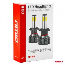 Amio - Λάμπες LED HB4 9006 τύπου 4Size Series τάση λειτουργίας 12/24V απόδοσης 38W για Επιβατικά Αυτοκίνητα και Φορτηγά - 2 τεμ. (02847/AM) Λάμπες americat.gr