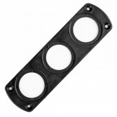 Amio - ΠΑΝΕΛ ΤΡΙΠΛΟ ΓΙΑ ΠΡΙΖΕΣ ΜΑΥΡΟ MOD-13 151x43x4,5 mm ΔΙΑΜΕΤΡΟ ΤΡΥΠΑΣ: 3cm (02864/AM) Διάφορες Πριζες και Φις americat.gr