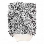 Amio - ΓΑΝΤΙ ΠΛΥΣΙΜΑΤΟΣ ΜΕ ΜΙΚΡΟΙΝΕΣ (MICROFIBER) 25x18cm 600g/sqm ΑΣΠΡΟ/ΜΑΥΡΟ - 1 Τεμ. (02870/AM) Σφουγγάρια americat.gr