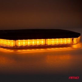Amio - ΦΑΡΟΣ/ΜΠΑΡΑ 12>24V 48SMD LED ΠΟΡΤΟΚΑΛΙ ΜΕ ΦΙΣ ΑΝΑΠΤΗΡΑ & ΜΑΓΝΗΤΙΚΗ ΒΑΣΗ 293x171x46mm​ -1 ΤΕΜ. (02920/AM) Φάροι LED americat.gr